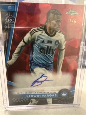 2024 Topps Chrome Sapphire Autograph Card#SA-KV Kerwin Vargas 1/5. Colombia RC - Image 1 of 4