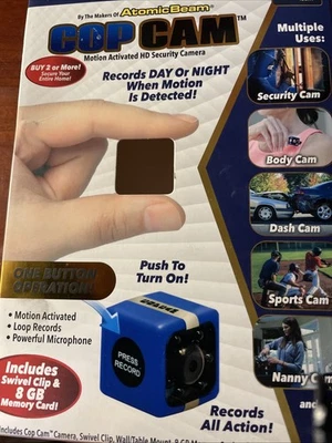 Surveillance:  Motion Activated HD Security Camera No Memory Card or lapel clip  - Image 1 of 4