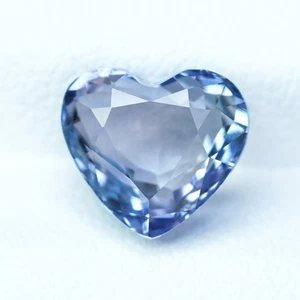 2.36Ct ICA Certified IF Dazzling Heart 100% Natural Bluish violet Tanzanite - Picture 1 of 9