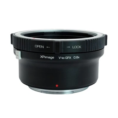 XPimage 0.8x Focal Reducer Lens Adapter for Hasselblad V Lens to Fuji GFX Camera - Image 1 of 4