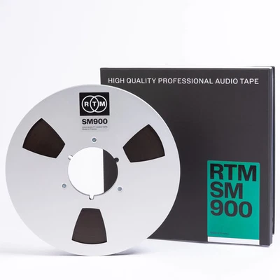 RTM INDUSTRIES SAS RTM SM900 Reel to Reel Analog Recording Tape ¼” NAB Metal 2500ft Ø10.5"