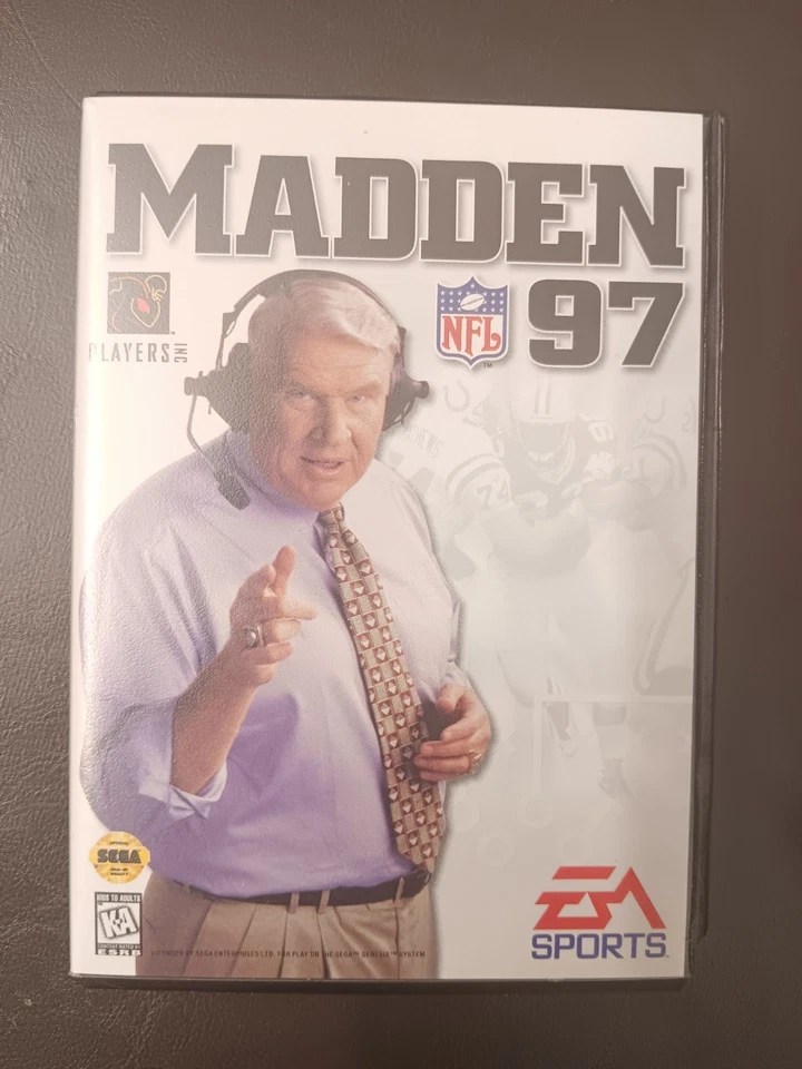 Madden NFL 97 (Sega Genesis, 1996) CIB, Manual, Scouting Guide, Tested - Image 1 of 4