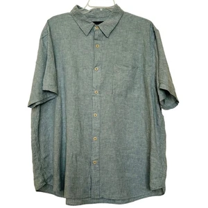 Lucky Brand Herren Hemd XL Grün Leinenmischung Freizeit - Bild 1 von 8