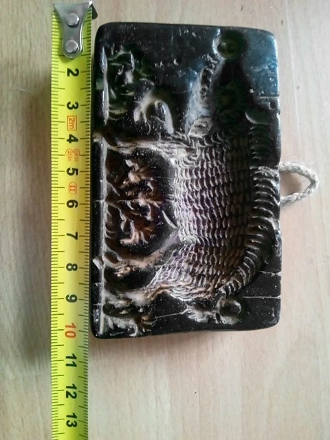 Model Schwarz Springerle Wildschwein Wachs Schwein Deko Anhänger Alt - Bild 1 von 3