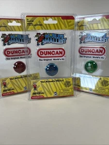 3 X DUNCAN World's Smallest Yo-Yo BRAND NEW Red Green & Blue - Bild 1 von 17