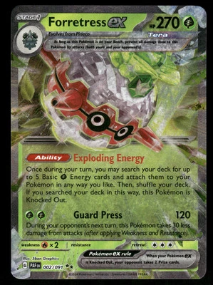 Forretress ex #005/193 Pokemon SV02: Paldea Evolved - Image 1 of 2