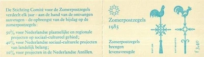SA37b Netherlands 1985 Summer stamps - Architecture booklet - Image 1 of 2