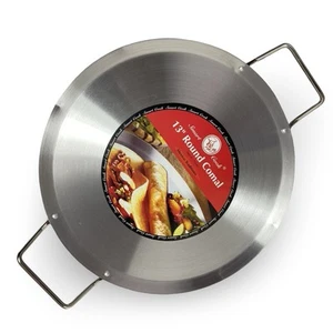 NEW 13” Stainless Steel Comal Pan Flat Griddle Skillet for Tortillas & Searing - Picture 1 of 2
