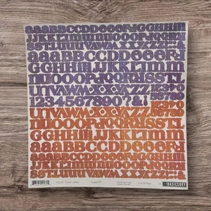 Basic Gray Alphabet & Number Stickers Fusion Letters Scrapbooking NEW - Picture 1 of 5