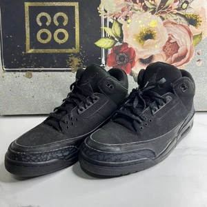 Men's Size 11.5  Air Jordan 3 Retro 2007 Black 136064 002 - Picture 1 of 16