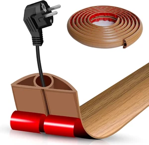 Floor Cord Cover Self Adhesive Cord Hider Floor 10FT Floor Cable Management Powe - Picture 1 of 12