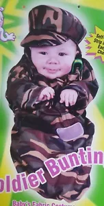 XX 9685 Soldier Bunting Military Costume Infant Toddler Fun World - Picture 1 of 1