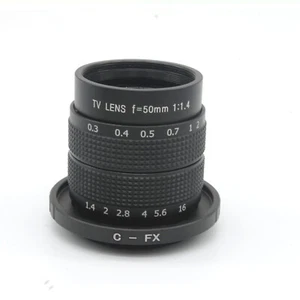Fujian 50mm F1.4 CCTV Movie Lens for Fuji Fujifilm X-A2 X-A1 X-T1 X-E2 X-1M X-H1 - Picture 1 of 9