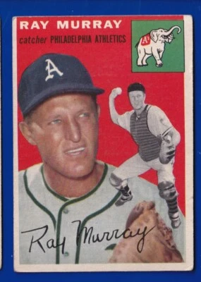 RAY MURRAY athletics A'S 1954 TOPPS #49 VERY GOOD NO CREASES - Image 1 of 2