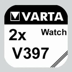 2x V397 Uhren-Batterie Knopfzelle SR59 SR726 AG2 VARTA Neu Silberoxid - Bild 1 von 2