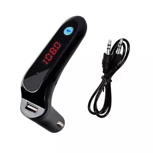 Portable Car Bluetooth FM Transmitter Radio Handsfree MP3 Player/USB Charger - Picture 1 of 4