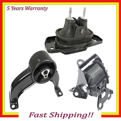 Engine Motor & Trans Mount For 2007-2010 Chrysler Sebring 2.4L 2.7L 3.5L 3PCS - Image 1 of 4