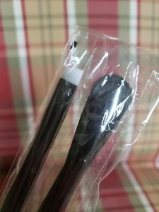 Lancome All Over & Round Angled Compact Eyeshadow Brushes Full Size 2 Pc Sealed! - Picture 1 of 5