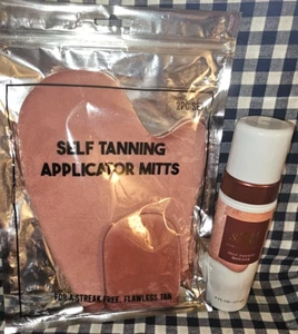 ALL NEW Wild Sand & Application Mitts Self-Tanning Set Bath & Body Works - Picture 1 of 3