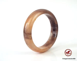 Brazalete Jade Seda Rosa y Marrón Talla 63.6mm - 2.5", Jade Rosa Natural y Marrón - Imagen 1 de 11