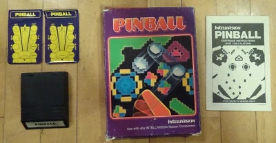 INTELLIVISION PINBALL INTV PAPER OVERLAYS HTF BOXED - Image 1 of 4