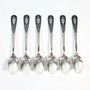 Juego de 6 cucharas de plata esterlina Alex & Co. Siam 98 g | 3,4 oz - Imagen 1 de 3