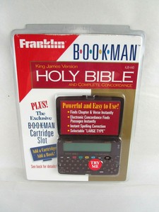 Franklin Bookman Electronic Holy Bible King James Version KJV KJB-440 Open Box