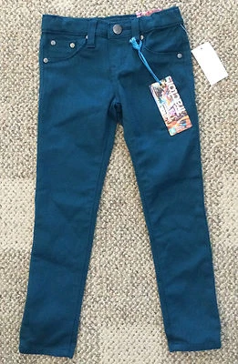 Pantalones de mezclilla elásticos ajustados TRACTOR para niñas talla 5 azul azulado aguamarina 63280 Foto 1 de 4
