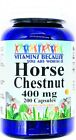 200 Capsules 400mg Horse Chestnut Aesculus Seed Herbal Supplement