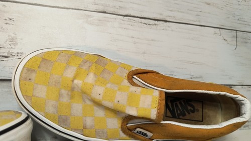 Vans a scacchi giallo