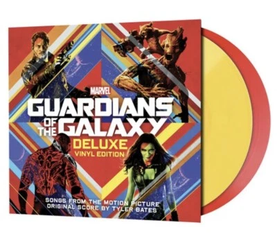Guardians of the Galaxy Exclusive 2 LP Walmart  Red Yellow Color Vinyl Record - Image 1 of 3