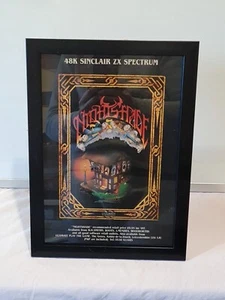 Nightshade Ultimate Amstrad  Spectrum C64 FRAMED ADVERT GAME POSTER A4 8X12" - Picture 1 of 2