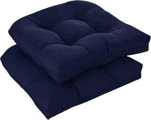 Outdoor Chair Cushions Set of 2for Patio Furniture,Waterproof Tufted Overstuffed - Picture 1 of 51