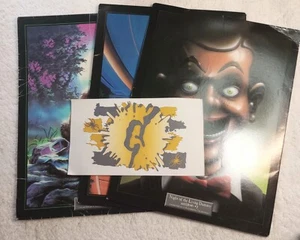 Goosebumps 1998 Fan Club Unused Iron On Transfer & 3 Display Stands #7, 10, & 14 - Picture 1 of 17