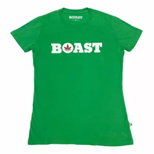BOAST Damen Kelly grün Wortmarke T-Shirt $ 30 NEU - Bild 1 von 1