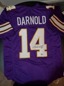 SAM DARNOLD MINNESOTA VIKINGS SIGNED AUTO NFL JERSEY! BAS WITNESSED SEWN SIZE XL - Picture 1 of 6