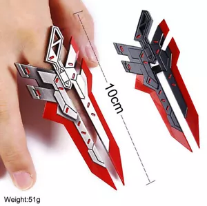 Game Metal  High Quality Champion Zed Weapon Toys Birthday Gift USA Finger Ring  - Picture 1 of 9