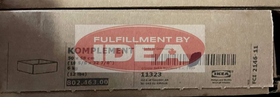 Nuevo cajón IKEA KOMPLEMENT negro-marrón 19 5/8x22 7/8" 802.463.00 Foto 1 de 1