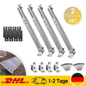 Aufständerung Solarmodul Halter Wand Dach Boden Balkonkraftwerk PV 2 Paneele - Bild 1 von 8