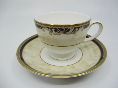WEDGWOOD CORNUCOPIA CUP & SAUCER - 2 3/4" x 3 3/8" 0604J