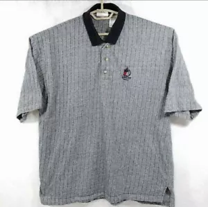 Neu mit Etikett Disney Golf World Park Orlando Herren Größe XL Poloshirt SS schwarz & weiß kariert - Bild 1 von 11
