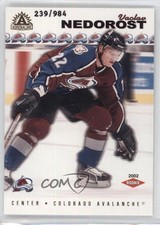 2001-02 Pacific Adrenaline /984 Vaclav Nedorost #206 Rookie RC
