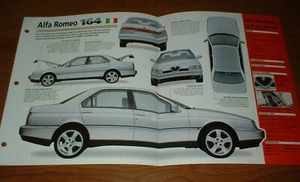 1995 ALFA ROMEO 164 V6 SPEC SHEET BROCHURE POSTER PRINT PHOTO INFO 95 87-97★★ - Bild 1 von 1