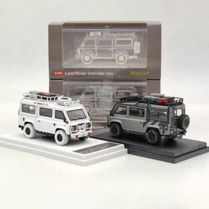 1/64 Master Land Rover Defender Metal Van Campamento Diecast Juguetes Coches Modelos Regalos - Imagen 1 de 13