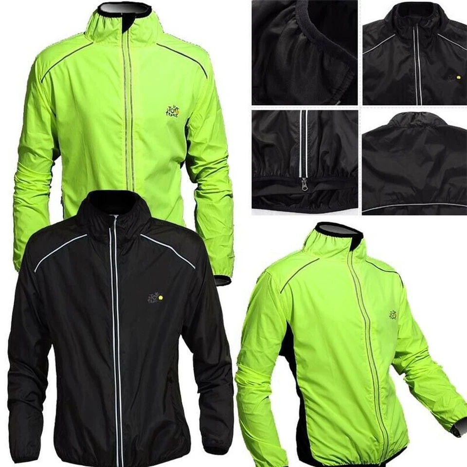 Para hombres Ciclismo Cortavientos MTB Bicicleta Impermeable Manga Larga Chaqueta Foto 1 de 4
