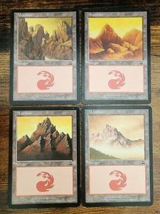 MTG ⭐Mercadian Masques Basic Land Mountain Set MP+ ⭐4x: je 1 Art 1999 Magic - Bild 1 von 12