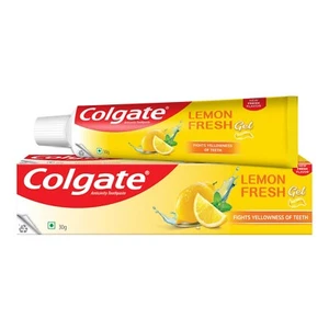 Colgate Lemon Fresh Gel Toothpaste, Fights Yellowness of Teeth (120gm) Pack of 1 - Picture 1 of 6