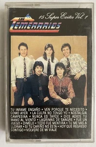 LOS TEMERARIOS - 15 SUPER EXITOS VOL 1 - 1992 MEXICAN TAPE ALBUM, GRUPERO - Picture 1 of 4