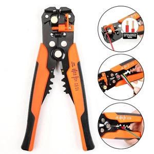 Self-Adjusting Insulation Wire Stripper cutter crimper Terminal Tool Pliers 8" - Picture 1 of 12