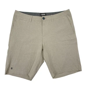 Linksoul Shorts Herren Größe 36 hellbraun solide Boardwalker Hybrid Stretch Freizeit Golf - Bild 1 von 9